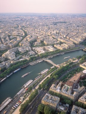 View on Paris from the Eiffel Tower. clipart