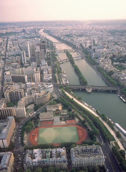 View on Paris from the Eiffel Tower. — Stock Photo, Image