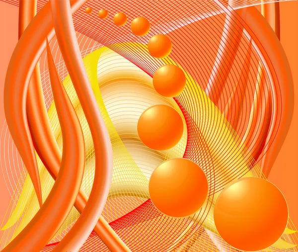 Αφηρημένη φαντασία πορτοκαλί φόντο — Διανυσματικό Αρχείο