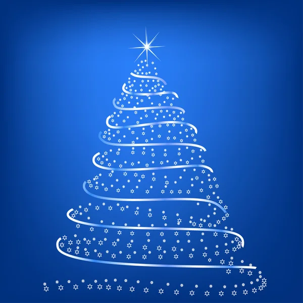 Abstract vector Christmas tree — Stock Vector