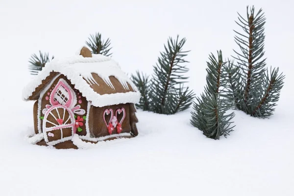 Casa de jengibre de Navidad —  Fotos de Stock