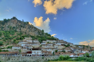 City of Berat in Albania clipart