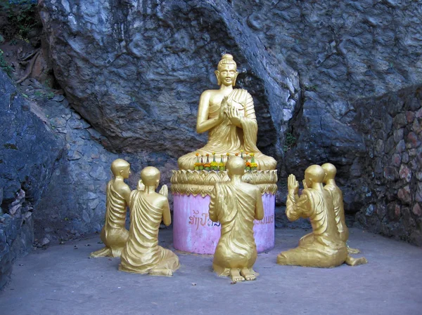 Budha undervisning skulptur — Stockfoto
