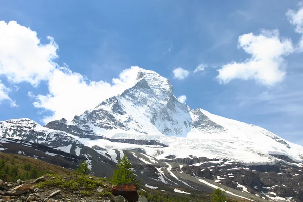 Neve coberto Matterhorn — Fotografia de Stock