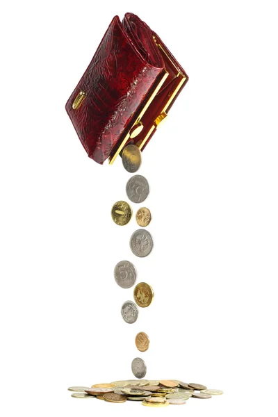 çantasından para falls.