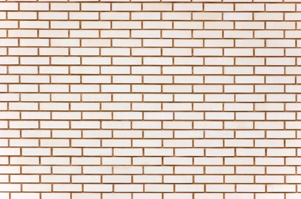 Fondo de textura de pared de ladrillo fino de color beige — Foto de Stock