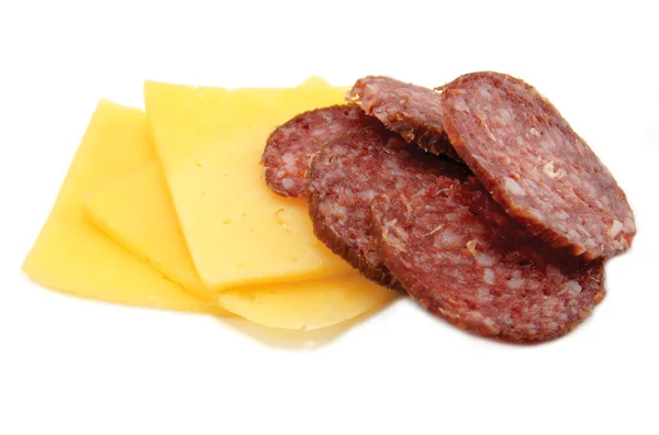 stock image Cheese and Salami