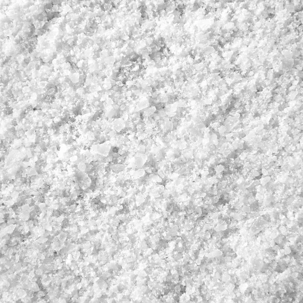 Grof zout gedetailleerde textuur achtergrond macro close-up — Stockfoto