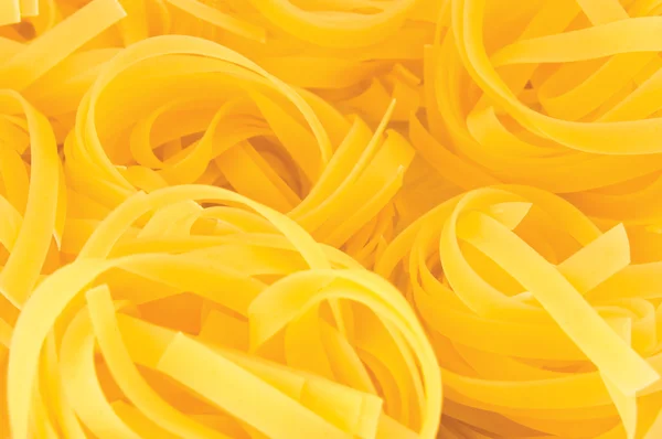 Fettuccine Pasta Fundo Macro Closeup — Fotografia de Stock