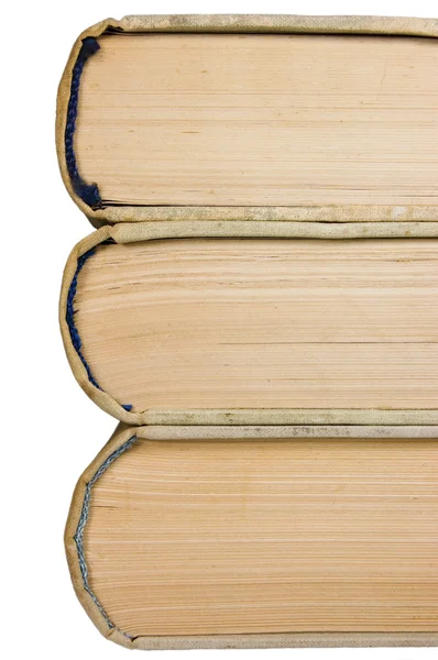 Grunge kitap yığını closeup arka plan — Stok fotoğraf