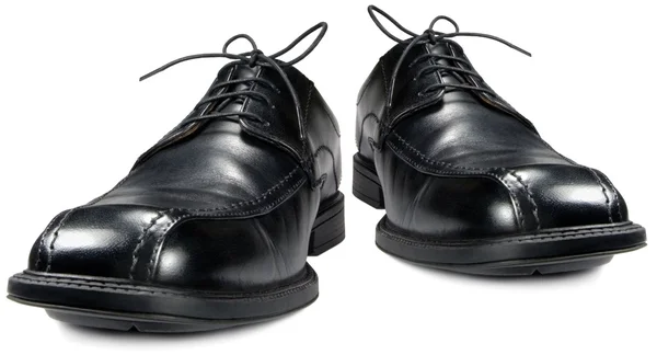 古典的なメンズ ブラック クラブ分離靴マクロ クローズ アップ — ストック写真
