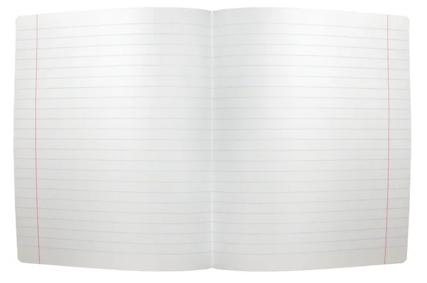 Espalhe isolado folha dupla de papel de nota sem costura aberto — Fotografia de Stock