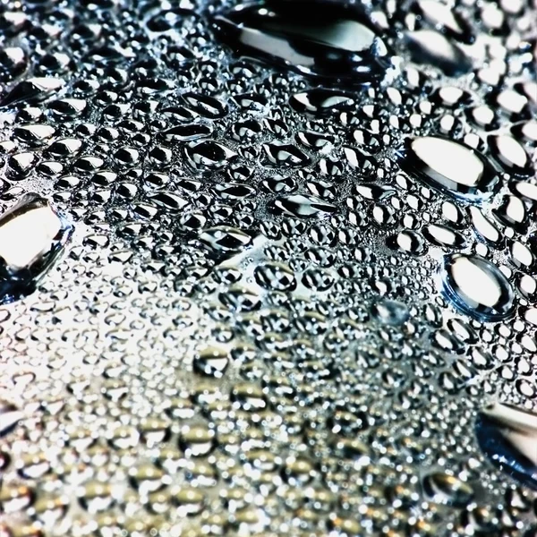 Naturliga suddig dew drop bubbla makro bakgrund — Stockfoto