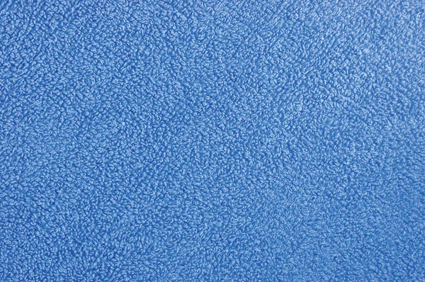 Blue plush terry cloth turkish bath towel macro background closeup — Stock Photo, Image