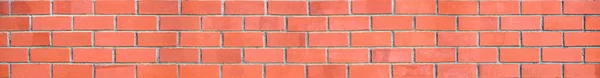 Panorama de pared de ladrillo, rojo envejecido envejecido bloques — Foto de Stock