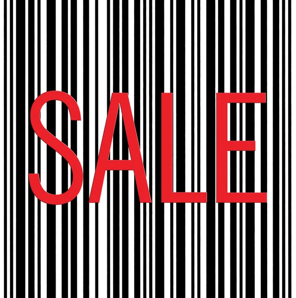 Large Barcode Background Macro Closeup Isolated Sale Red — Stock Photo, Image