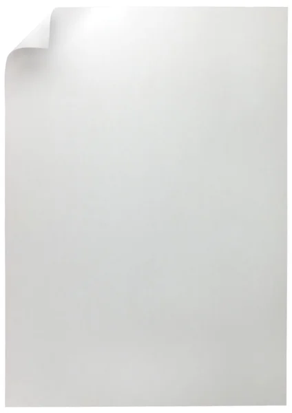 Weiße Seitenrolle, isolierter Kopierraum — Stockfoto