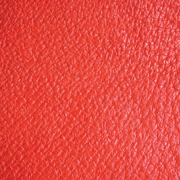 Red Grain Leather Macro Background Natural Texture — Stock Photo, Image
