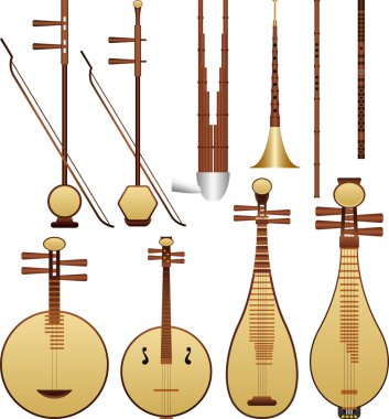 Chinese Musical Instruments clipart