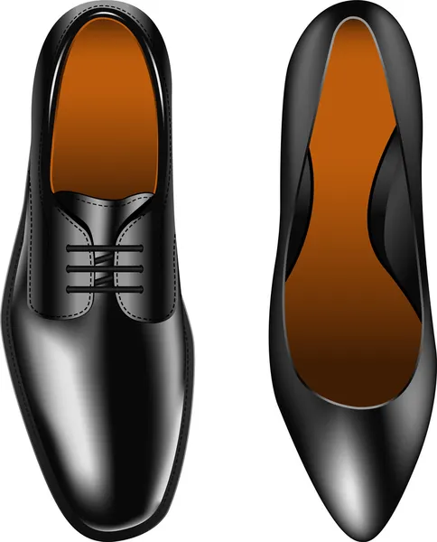 Zapatos de hombre y mujer — Vector de stock