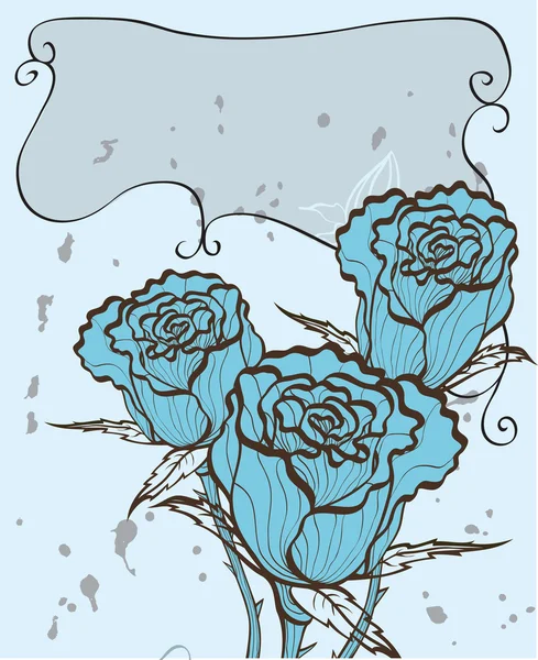 Abstrakter Hintergrund mit dekorativen Blumen Vektorgrafiken