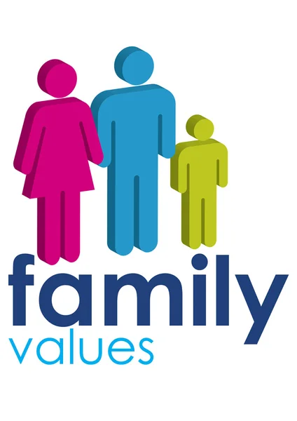 Valores familiares — Fotografia de Stock