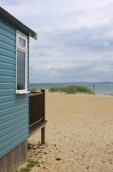 Hut strandutsikt — Stockfoto