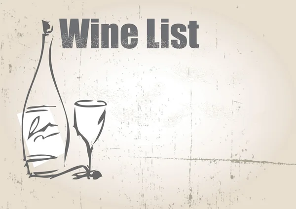 Wine List — Stock Photo, Image