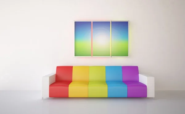 Gekleurde interieur design — Stockfoto