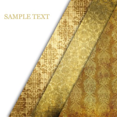 Şık desenli eski püskü bir arka plan.