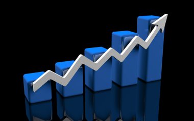 İş Finans şeması, bar, grafik diyagramı