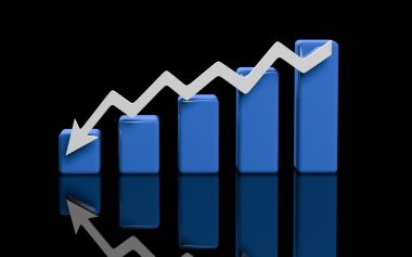 İş Finans şeması, bar, grafik diyagramı