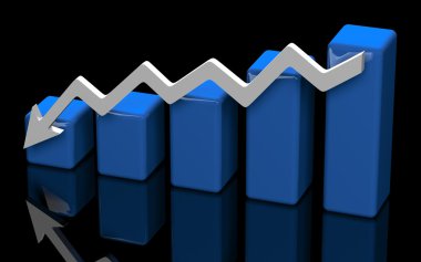 İş Finans şeması, bar, grafik diyagramı