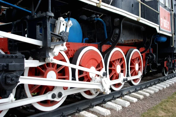 Bir lokomotif mekanizması — Stok fotoğraf