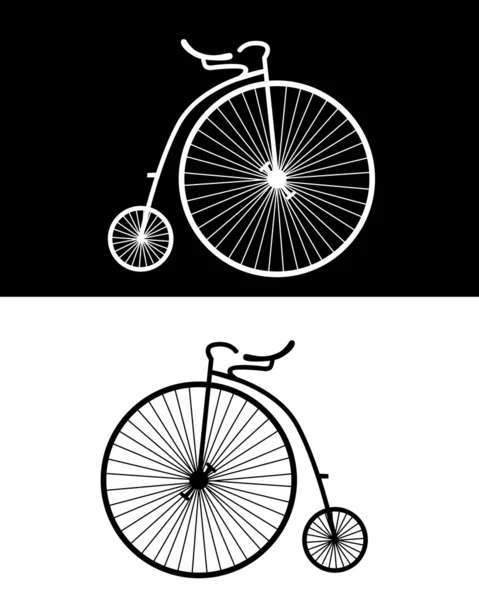 Oldtimer-Fahrräder — Stockvektor