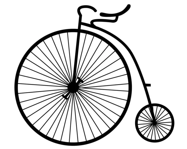 Old bicycle — Stock Vector