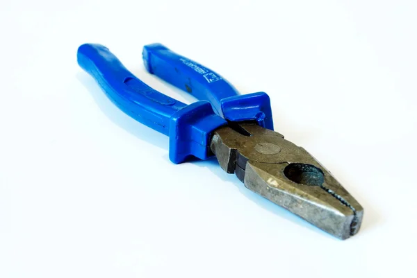 Alicate com cabo azul — Fotografia de Stock