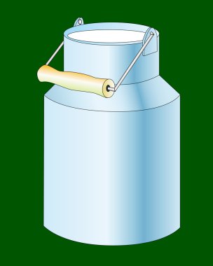 Milk cans clipart