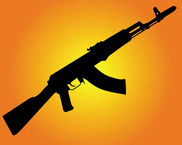 Kalashnikov rifle — Stock Vector
