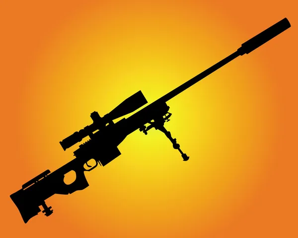 Sniper rifle — Stock Vector