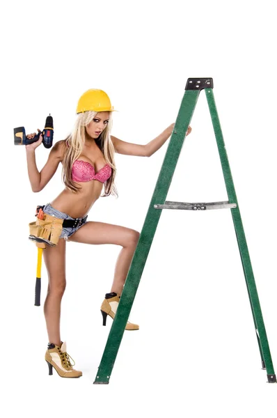 Сексуальный строитель — стоковое фото