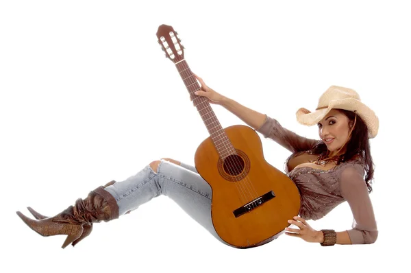 Cowgirl-Gitarre — Stockfoto