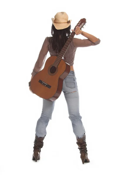 Cowgirl-gitár — Stock Fotó