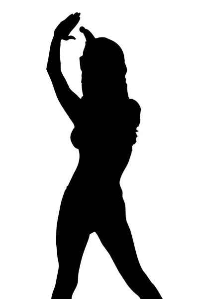 Sexy Contractor Silhouette — Stock Photo, Image