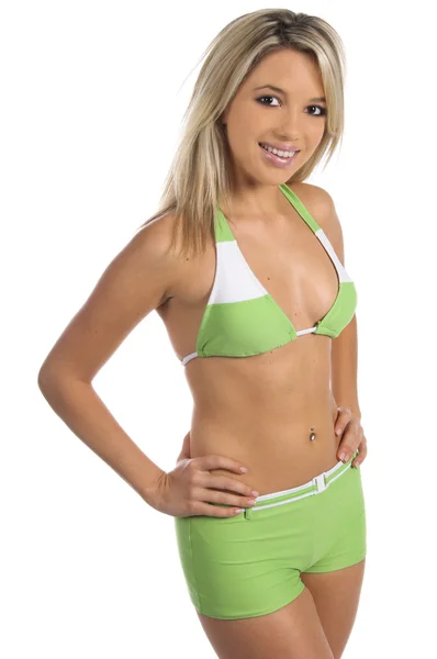 Grön bikini — Stockfoto