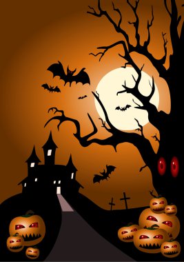 Halloween abstract background clipart