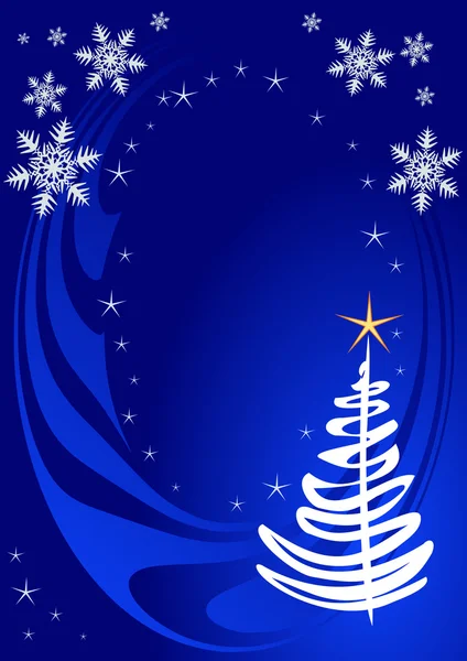 Синий рождественский шаблон — стоковый вектор