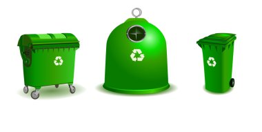 Recycle bins clipart