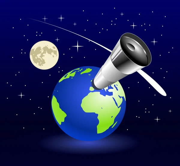 Jorden blå planet — Stock vektor