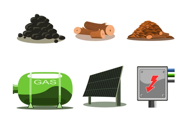 Icons Set - Fuel — Stock Vector
